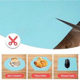 Mopak Decor Blue Set of 1 Regular Shelf Liner Organisers image 2