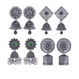 DIVASTRI Women Silver Earrings-image-22