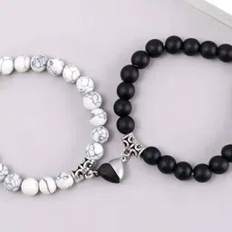 Teeragaj Set Of 2 Artificial Beaded Elasticated Bracelets image 4