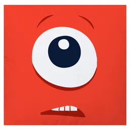 Stybuzz  Cushion Cover Emoticon - Red image 3