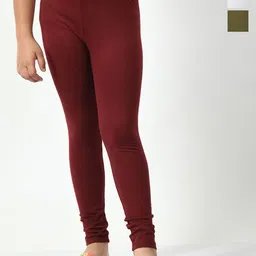 KAYU Girls Pack Of 3 Solid Ankle-Length Leggings-image-5