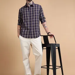 RIGS AND RAGS Men Classic Checked Casual Shirt image 5