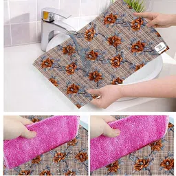 E-Retailer 5-Pcs Brown Printed Refrigerator Covers image 4