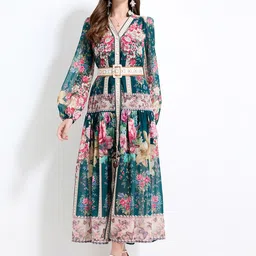 JC Collection Women Floral Printed Maxi Dress image 1