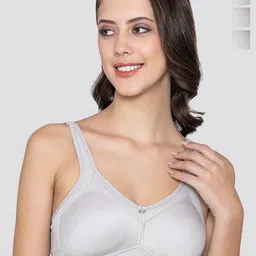 Kalyani Martin Pack Of 3 Non-Padded Seamless Cups Moulded Bras With Cushioned Straps-picture-13