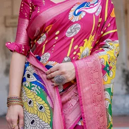 MAHARANI COUTURE Ethnic Motifs Printed Kanjeevaram Saree image 3