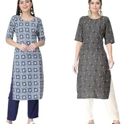 Ethnic basket Women Multicoloured Kurtas-picture-27