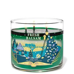 Bath & Body Works Fresh Balsam Scented 3-Wick Candle - 411g-picture-46