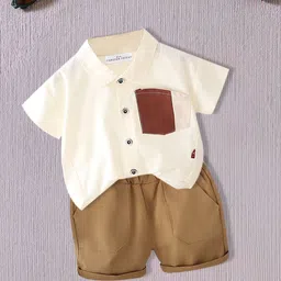FOREVER FRIDAY Boys Pure Cotton Shirt With Shorts-picture-14