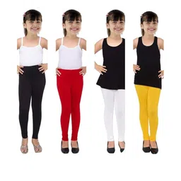 Tik Tok WEARS Girls Black Churidar Length Leggings-picture-13