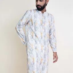 KUNDALI KAKSHAY Men Ethnic Motifs Embroidered Kurta image 5