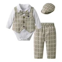 StyleCast x Revolte Boys Checked Shirt With Trousers-picture-11