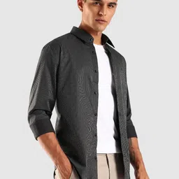 Calvin Klein Jeans Men Pinstripes Striped Spread Collar Cotton Casual Shirt image 5