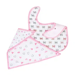 The White Cradle Unisex  Infant Pack Of 3 Printed Bibs image 2