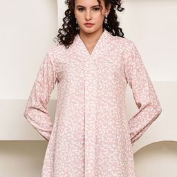 Aarsha Women Floral Printed Crepe Long Sleeves Top-picture-22