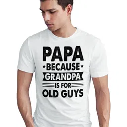 Seekbuylove Men Bio Finish Papa Because Grandpa Is For Old Guys Pure Cotton T-shirt-picture-12