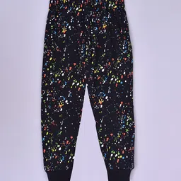 BAESD Kids Pack Of 2 Printed Cotton Mid-Rise Joggers image 4