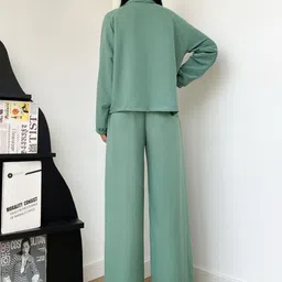 NEYSA Shirt Collar T-Shirt With Trouser Co-Ords image 2