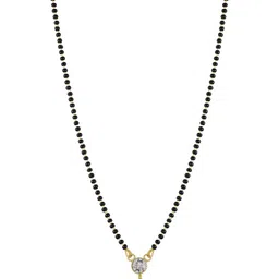 Bhanu diam Gold-Plated Brass Mangalsutra image 2