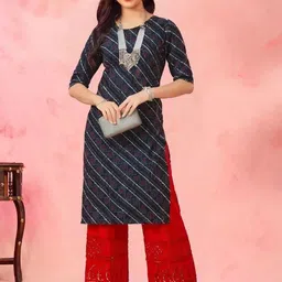 arangya Women Printed Indie Prints Crepe Kurta-picture-41