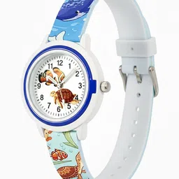 Time Up Unisex Kids Printed Dial & Straps Analogue Watch BTR-BLOSSM-5 image 3