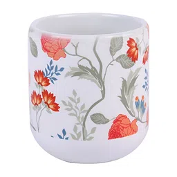 PENTADECO White & Red Floral Printed Ceramic Glossy Mugs Set of Cups and Mugs image 4