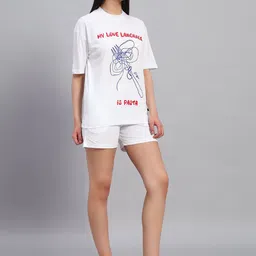 GRIFFEL Printed Oversized Pure Cotton Co-Ords image 4