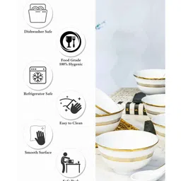 roxx Porcelain Soup Set with Spoon (12 pcs set) image 5