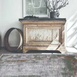apco Brown Abstract Polypropylene 9 ft x 12 ft Machine Made Carpet-picture-40