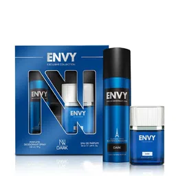 Envy Men Dark Perfume Deodorant Spray 99 g + Eau De Parfum 50 ml Fragrance Gift Set-image-25