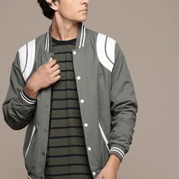 The Roadster Lifestyle Co. Printed Detail Bomber Jacket-picture-18
