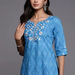 Libas Women Ethnic Motifs Embroidered Thread Work Kurta-picture-19