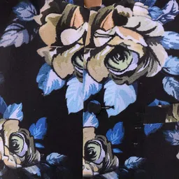 Hangup Men Navy Blue Printed Waist Coat image 2