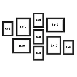 Art Street Set Of 8 Black Solid Individual Photo Frames image 2
