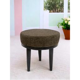 Ikiriya Lisbon Sheesham Wood Accent Stool Jute Brown Extra Dark Mahogany Finish (1 Year Warranty)-picture-17