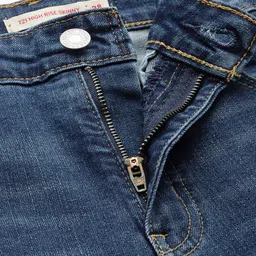 Levis Women 721 Skinny Fit High-Rise Low Distress Light Fade Stretchable Jeans image 5