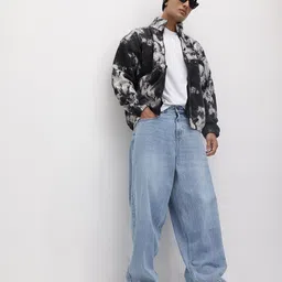 The Roadster Life Co. Abstract Print Fleece Jacket image 3