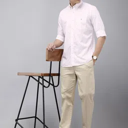 Van Heusen Slim Fit Geometric Printed Pure Cotton Casual Shirt image 3