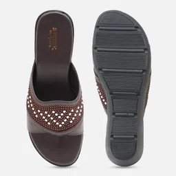 Anouk Women Embellished Open Toe Party Flatform Sandals image 5