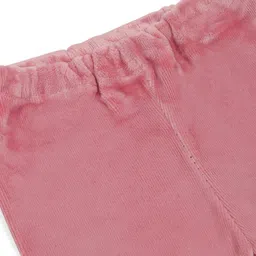 LITTLE GINNIE Girls Self Design Sweatshirt with Trouser image 5