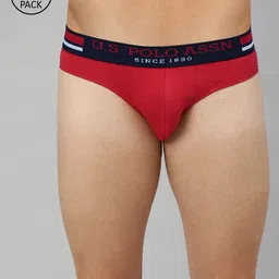 U.S. Polo Assn. Men Pack of 2 Red Cotton Briefs Y9I006-125-P2-picture-21