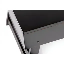 Ikiriya Black Wood Contemporary Dark Mahagony Finish Rectangle Coffee Table image 2