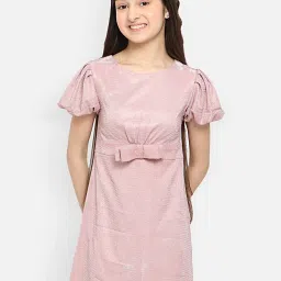 Natilene Kids Pink Embellished Dress image 1