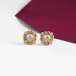 Accessorize London Golden Stud Earrings-image-55