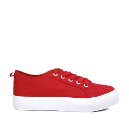 London Rag Women's Glam Doll Red Sneakers image 1