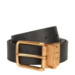 Tommy Hilfiger Creswood Black & Tan Leather Reversible Belt for Men image 1