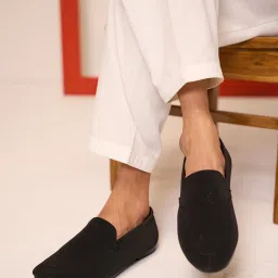 Fausto Men's Black Formal Loafers image 1