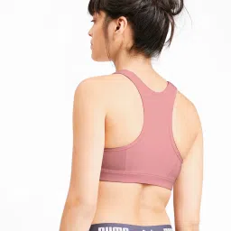 Puma Pink Non Wired Full Coverage Sports Bra image 2