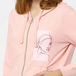 Vero Moda Peach Printed Hoodie image 5