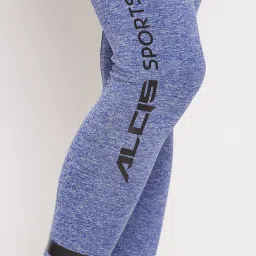 ALCIS Royal Blue & White Textured Leggings image 5